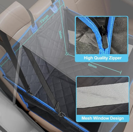 Dog Car Seat Hammock for Large & Small Dogs – Waterproof, Safe