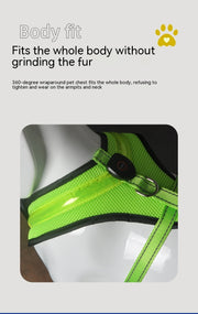 LED Dog Harness – USB Rechargeable Reflective Vest for Pets