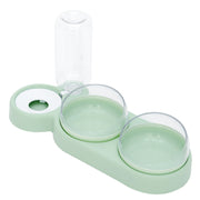 Automatic Pet Feeder with Water Fountain – Double Bowl Raised Stand for Cats & Dogs