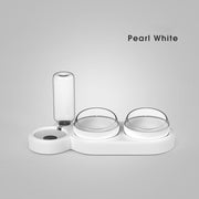 Automatic Pet Feeder with Water Fountain – Double Bowl Raised Stand for Cats & Dogs