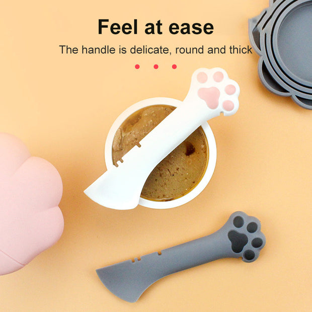 Multifunction Pet Can Spoon & Jar Opener – Feeding Tool for Dogs & Cats