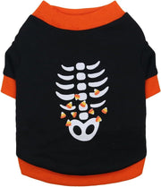 Halloween Skeleton Costume – Lightweight Pet Shirt for Dogs & Cats