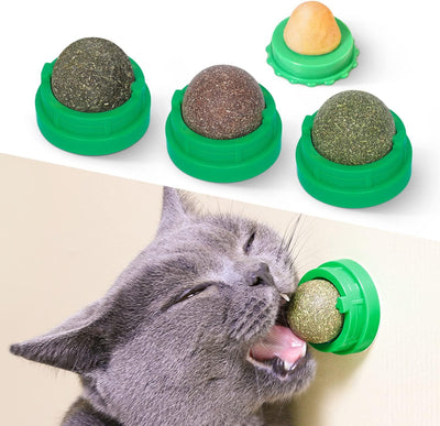Potaroma Catnip Balls – 4-Pack Edible Cat Chew Toys