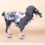 Dog Poker Jacket Reflective Raincoat Pet Cotton Clothes Warm Fashion Trendy