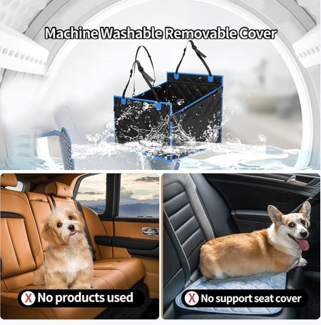 Dog Car Seat Hammock for Large & Small Dogs – Waterproof, Safe