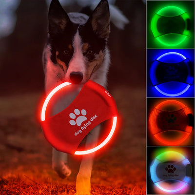 Dog Discs Light Glowing LED and Pet Toy