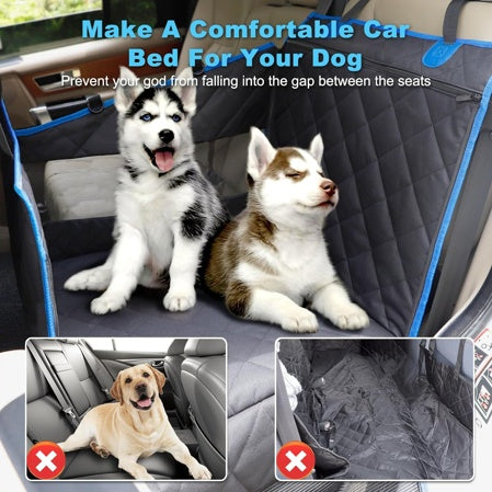 Dog Car Seat Hammock for Large & Small Dogs – Waterproof, Safe