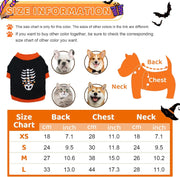 Halloween Skeleton Costume – Lightweight Pet Shirt for Dogs & Cats