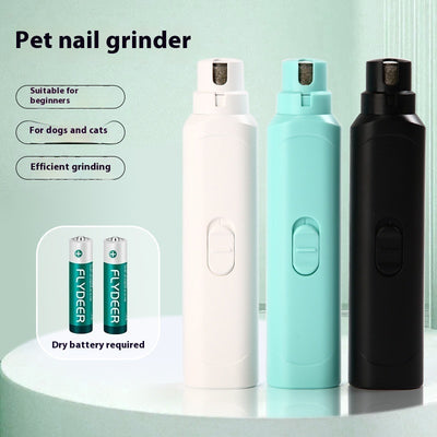 Pet Nail Grinder – Battery-Powered Nail Trimmer for Dogs & Cats