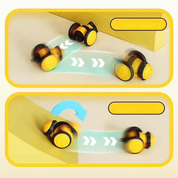 Electric Cat Car Toy Cute Bee Running Kitten Pet Toys