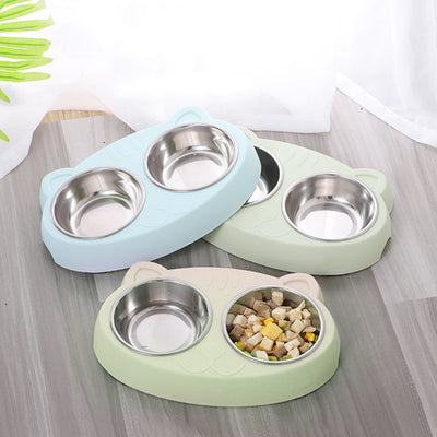 Double Dog Bowls – Stainless Steel Food & Water Bowls with Non-Slip Base