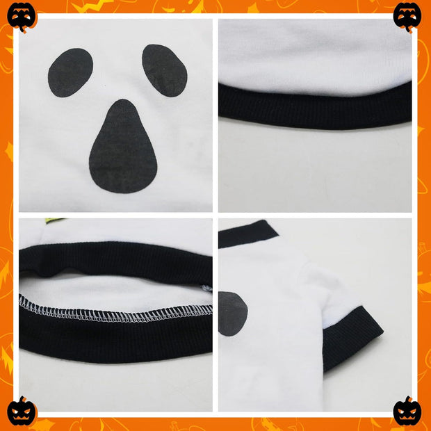 Halloween Skeleton Costume – Lightweight Pet Shirt for Dogs & Cats