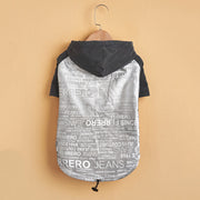 Dog Poker Jacket Reflective Raincoat Pet Cotton Clothes Warm Fashion Trendy