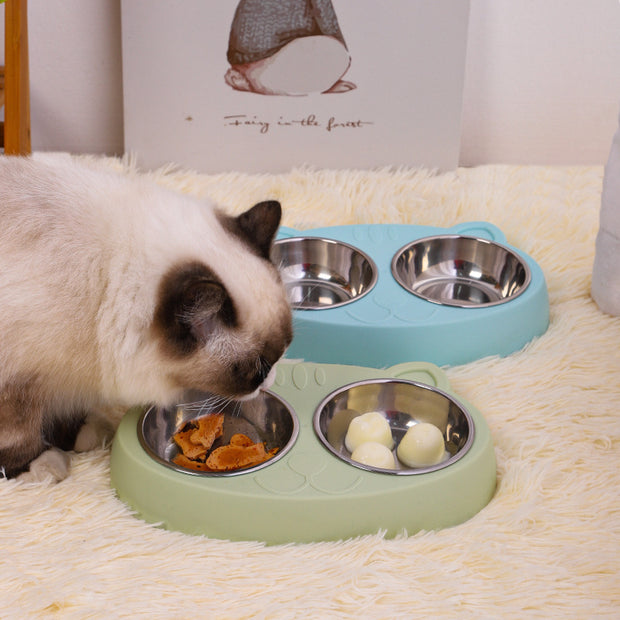 Double Dog Bowls – Stainless Steel Food & Water Bowls with Non-Slip Base